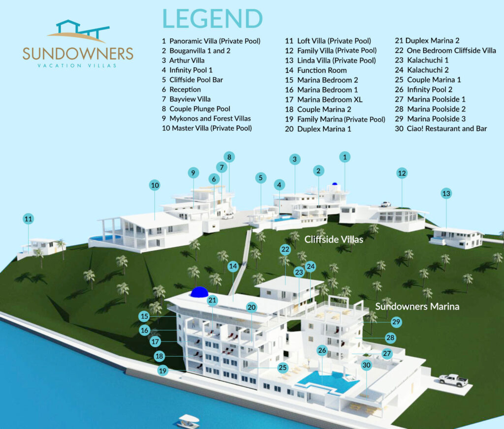 SUNDOWNERS BOLINAO MAP